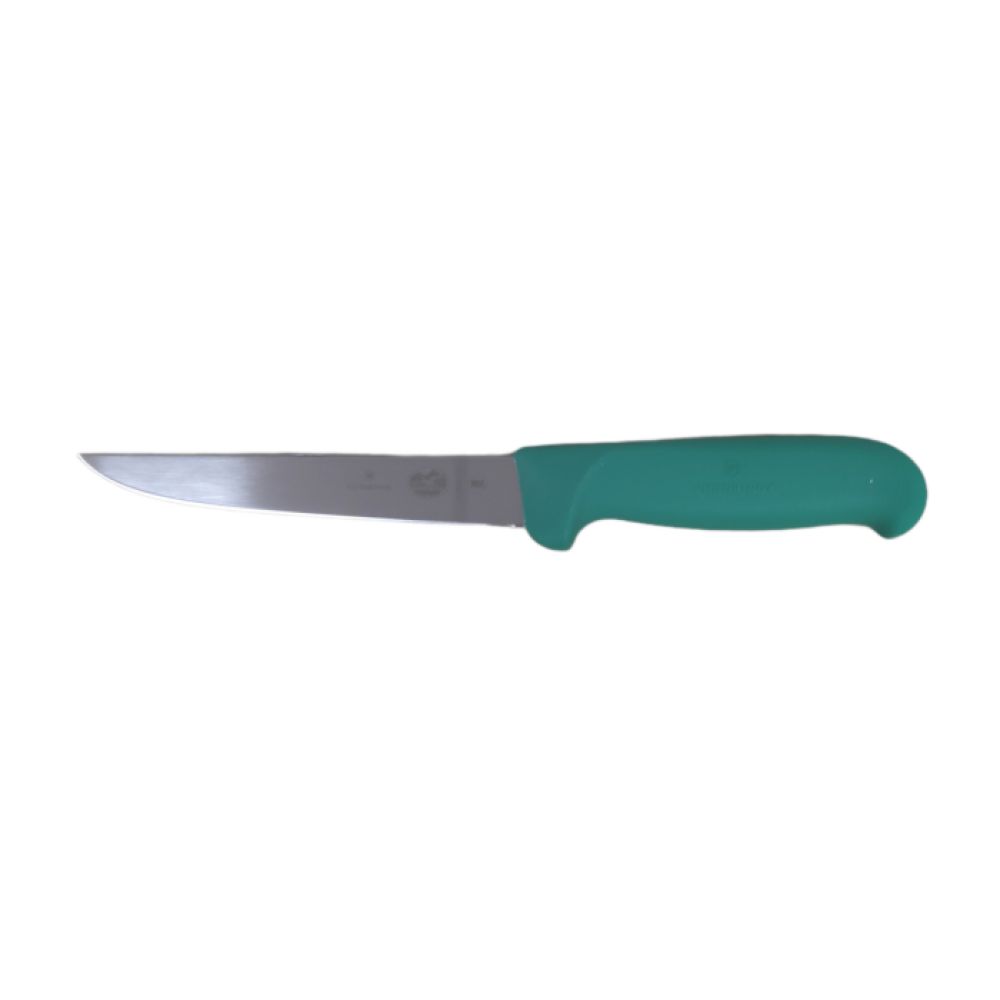 Victorinox Poultry Boning Knife with green handle.