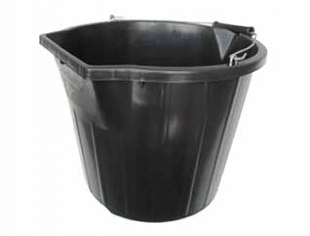 General Purpose 3 Gallon Black Bucket 14 Ltr image