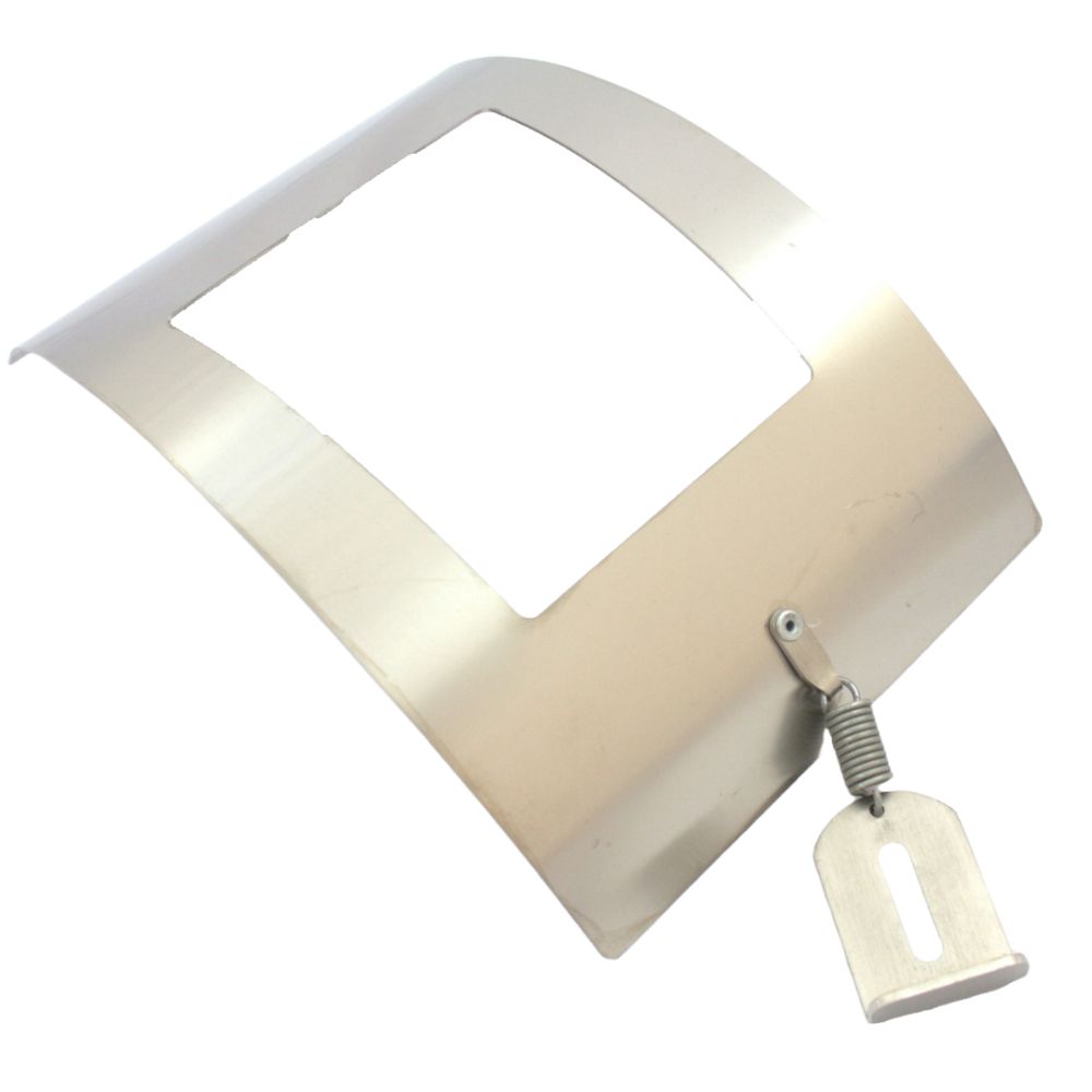 Faceplate with latch and spring