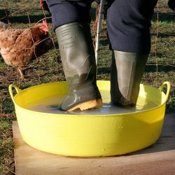 Shallow 35 litre Flexible Tub Trug by Gorilla tub® - Green image 2