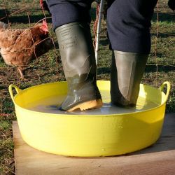 Shallow 35 litre Flexible Tub Trug - Red image 2