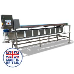 Poultry cone line with conveyor