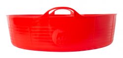 Shallow 35 litre Flexible Tub Trug - Red image