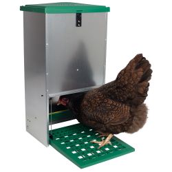Feed-O-Matic Vermin-Resistant Treadle Feeder for chickens 8kg image