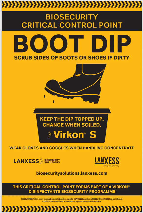 Virkon® Boot Dip Sign image