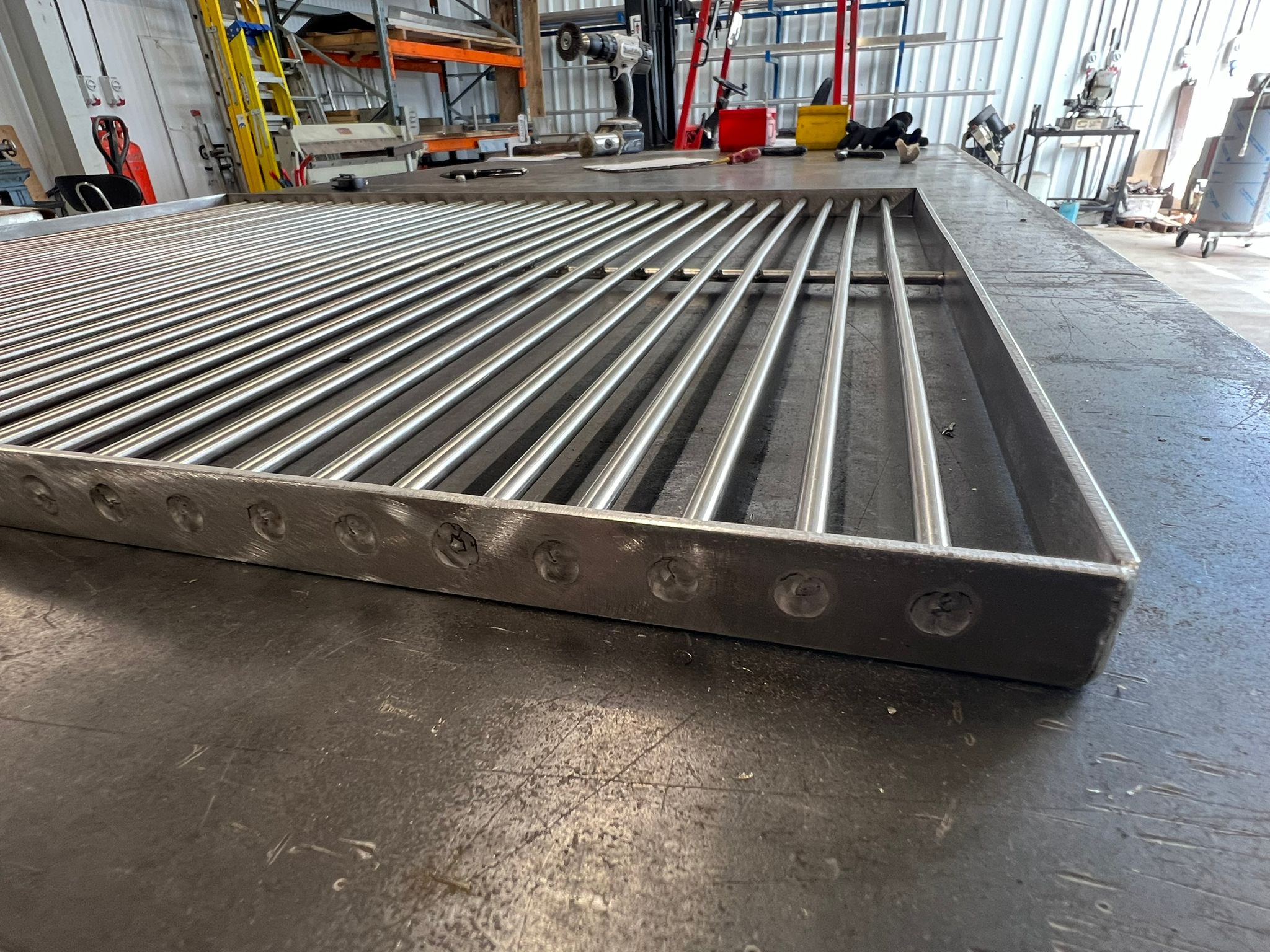 Custom stainless grill